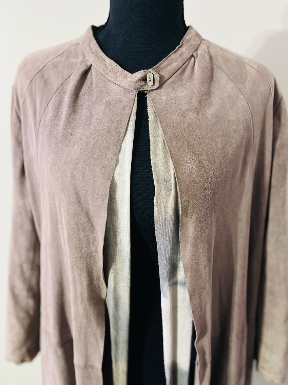 Brogden 100% Goat Leather Sleeves Jacket Cardigan Size M/44**Rare - Picture 2 of 4